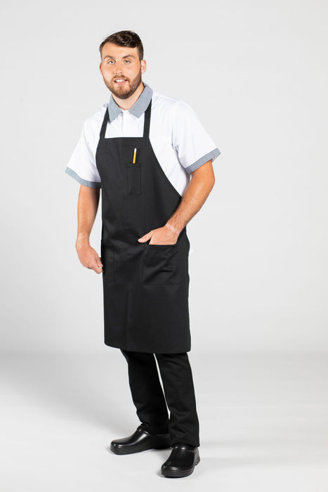 Pencil Patch Pocket Bib Apron #3004