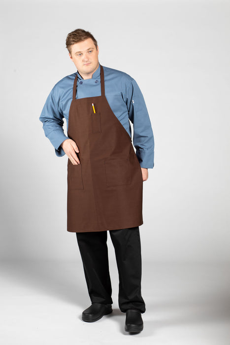 Pencil Patch Pocket Bib Apron #3004