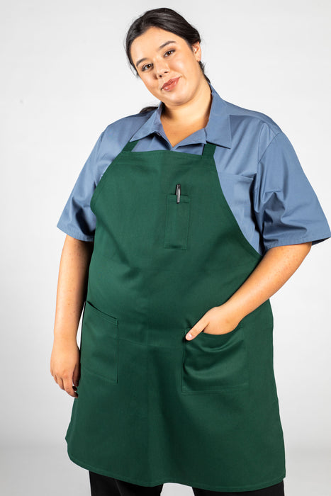 Pencil Patch Pocket Bib Apron #3004