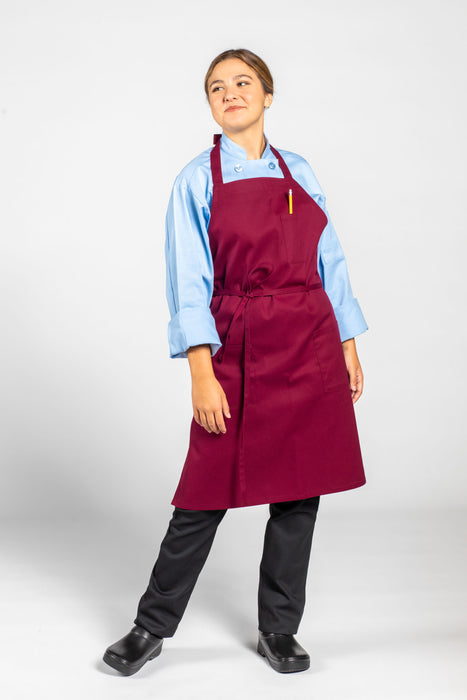 Pencil Patch Pocket Bib Apron #3004