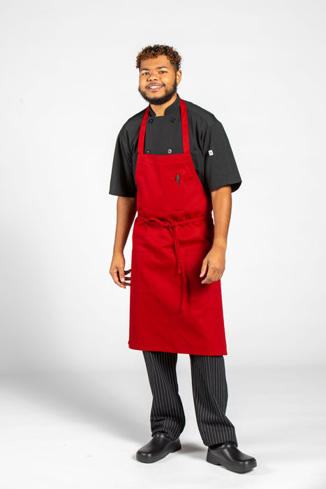 Pencil Patch Pocket Bib Apron #3004