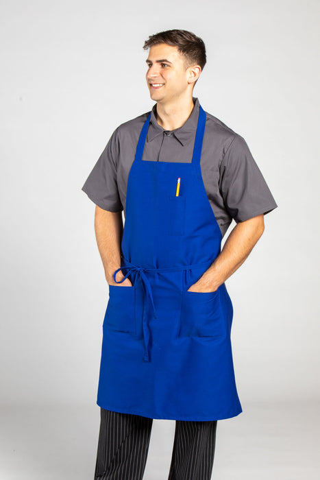 Pencil Patch Pocket Bib Apron #3004